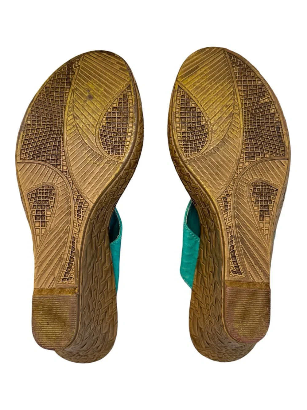 385 Fifth Turquoise Wedge Flip-Flop Sandals
